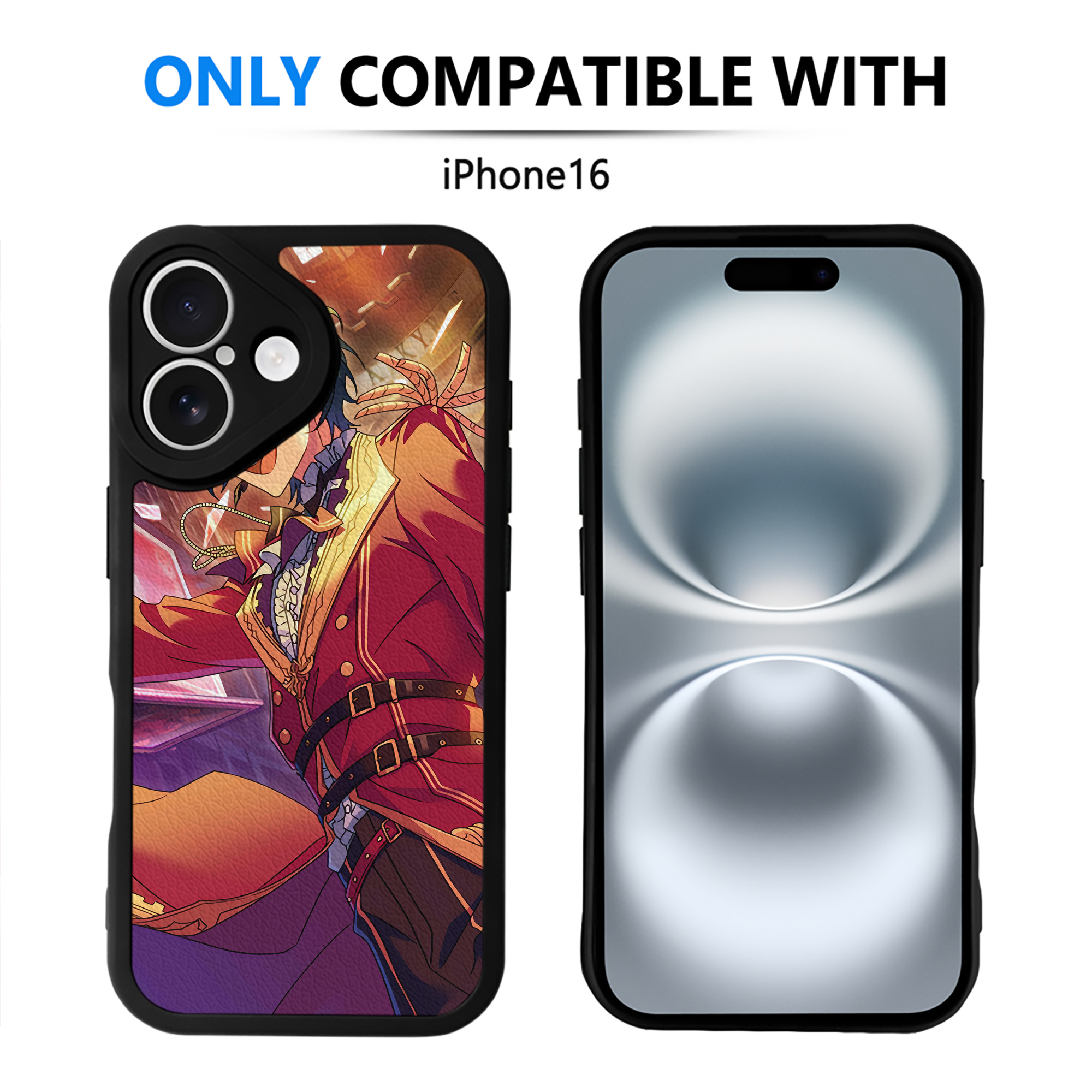 （画像用） あんさんぶるスターズ! Ensemble Stars 【iPhone 16シリーズ対応】シリコンスマホケース（レザー調） 材質：シリコン